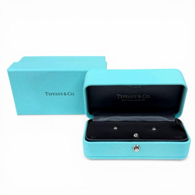 極美品★TIFFANY&Co. ティファニー エルサペレッティ ダイヤモンド バイザヤード ピアス 925 シルバー 総重量0.9g レディース 箱付き_1
