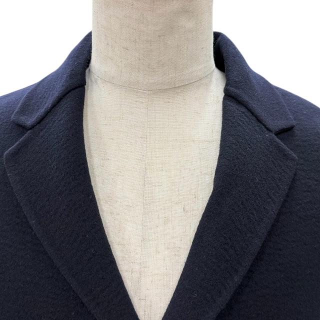 美品▽JIL SANDER ジルサンダー ウール カシミヤ 紺ブレザー シングル 