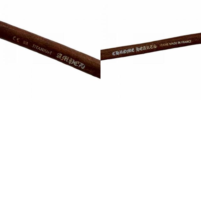 良品▼CHROME HEARTS クロムハーツ AMPED レザー 925 ツーブリッジ グラデーションレンズ アイウェア サングラス 度入り ケース付き_9