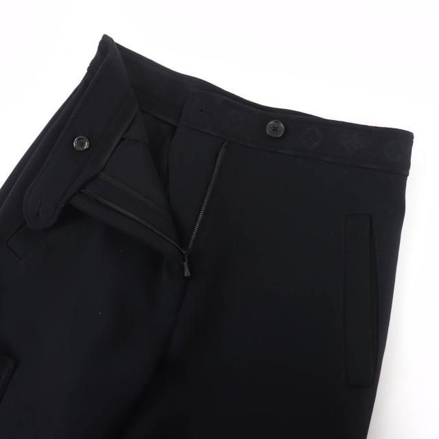 極美品☆LOUIS VUITTON ルイヴィトン 22SS モノグラム ディテール カーゴパンツ ブラック 36 イタリア製 正規品 レディース_3