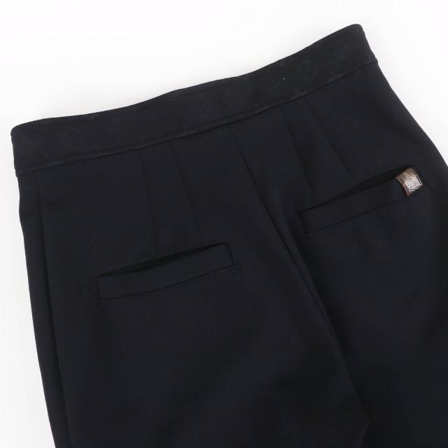 極美品☆LOUIS VUITTON ルイヴィトン 22SS モノグラム ディテール カーゴパンツ ブラック 36 イタリア製 正規品 レディース_4