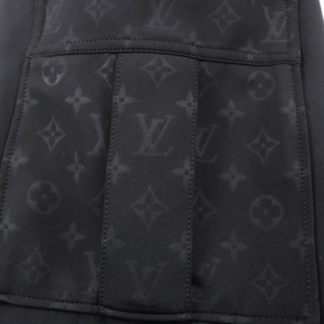 極美品☆LOUIS VUITTON ルイヴィトン 22SS モノグラム ディテール カーゴパンツ ブラック 36 イタリア製 正規品 レディース_6
