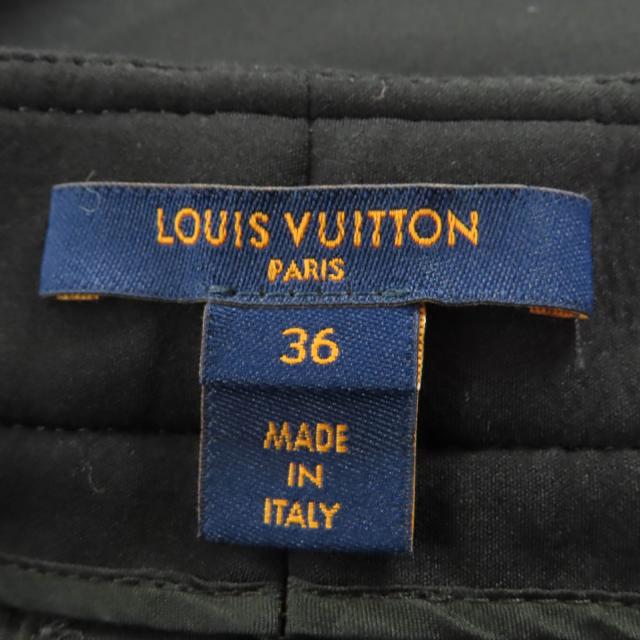 極美品☆LOUIS VUITTON ルイヴィトン 22SS モノグラム ディテール カーゴパンツ ブラック 36 イタリア製 正規品 レディース_8