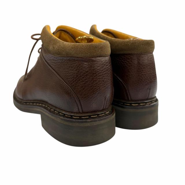 良品▼John Lobb ジョンロブ KELSO ケルソ レザー シボ革 アシュビーソール レースアップ チャッカブーツ アンクルブーツ ブラウン 7_2