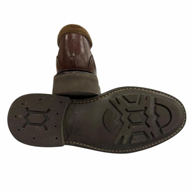 良品▼John Lobb ジョンロブ KELSO ケルソ レザー シボ革 アシュビーソール レースアップ チャッカブーツ アンクルブーツ ブラウン 7_3