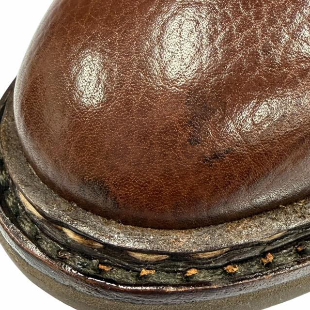 良品▼John Lobb ジョンロブ KELSO ケルソ レザー シボ革 アシュビーソール レースアップ チャッカブーツ アンクルブーツ ブラウン 7_7