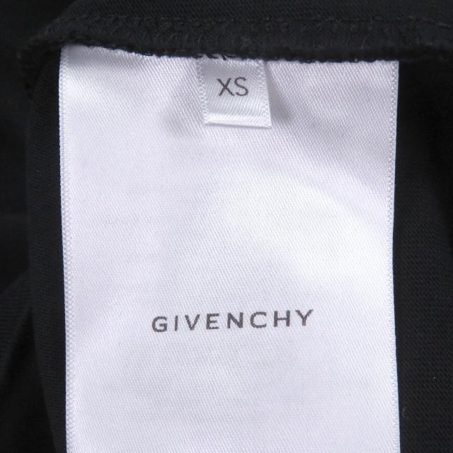 極美品□GIVENCHY ジバンシィ BM71MH3YSA コットン ロゴプリント 長袖Ｔシャツ ロングスリーブTシャツ ブラック XS 正規品_5