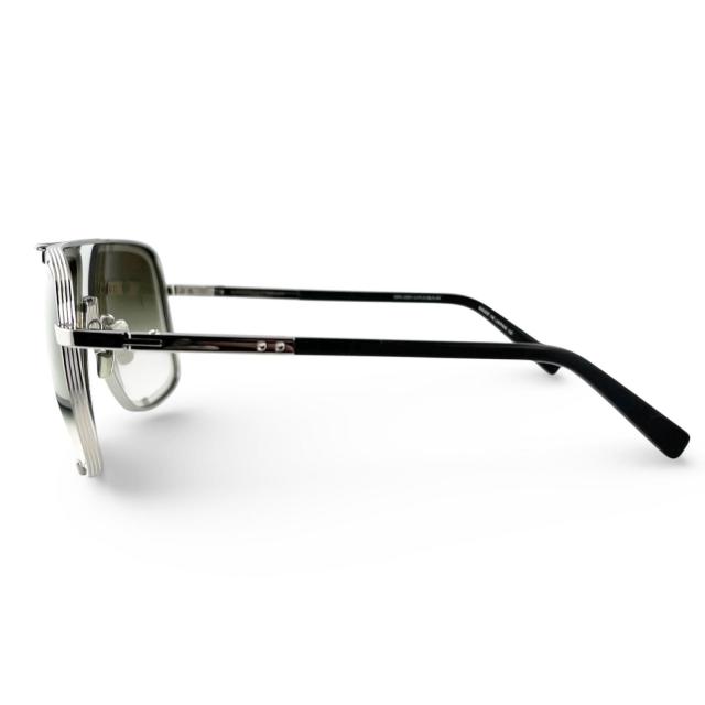 極美品▲DITA ディータ DRX2087 MACH-FIVE チタン Limited Edition ツーブリッジ サングラス シルバー 64□14 127 日本製_2