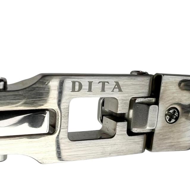 極美品▲DITA ディータ DTX164 GRAND IMPERYN ツーポイント リムレス サングラス シルバー クリアブルー 56□17 137_7