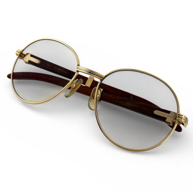 人気△Cartier カルティエ トリニティ ウッドテンプル サングラス アイ 