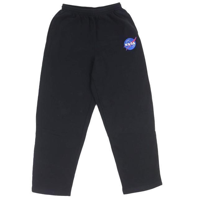 【ドンドン見直し】美品△BALENCIAGA バレンシアガ 2021年製 641673 コットン NASA ジョガーパンツ スウェットパンツ ブラック XS 正規品