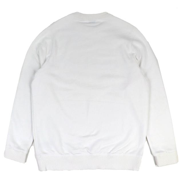 【ドンドン見直し】美品△BURBERRY バーバリー 8011443 コットン100% ティッシ期 ロゴプリント スウェット トレーナー ホワイト M 正規品