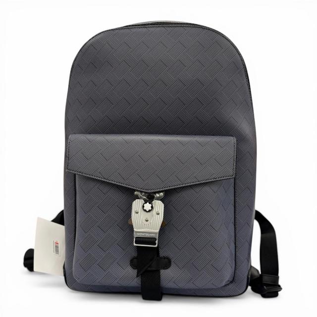 未使用品▼MONTBLANC モンブラン 198822 エクストリーム 3.0 バックパック M LOCK 4810 カウハイドレザー ラベンダーグレー