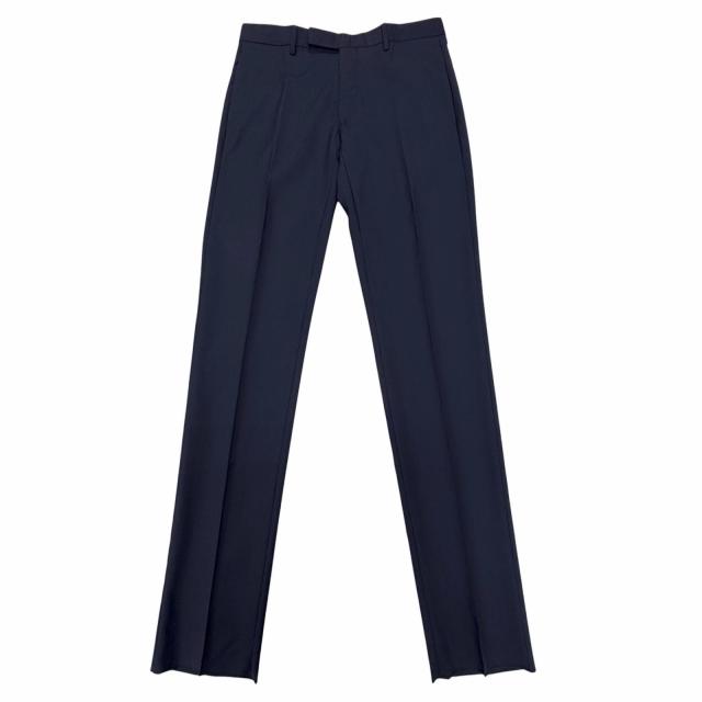 未使用品▼DIOR ディオール オム ウール100% センタープレス パンツ スラックス ネイビー 46 イタリア製 正規品 メンズ