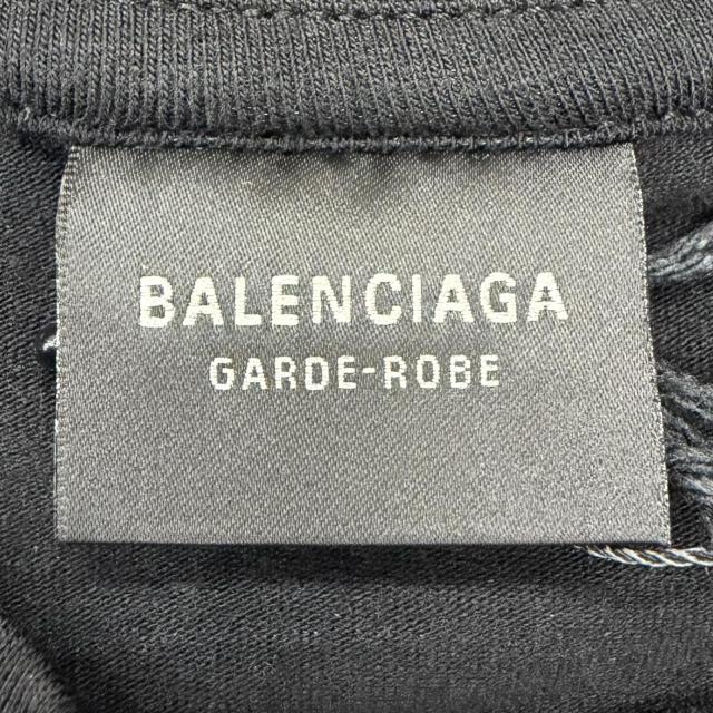 未使用品◇BALENCIAGA バレンシアガ 24SS 773285 コットン ストレッチ ロングスリーブ カットソー 長袖Ｔシャツ 黒 L 正規品 レディース_4