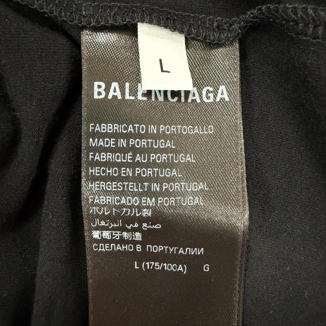 未使用品◇BALENCIAGA バレンシアガ 24SS 773285 コットン ストレッチ ロングスリーブ カットソー 長袖Ｔシャツ 黒 L 正規品 レディース_5
