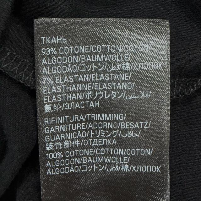 未使用品◇BALENCIAGA バレンシアガ 24SS 773285 コットン ストレッチ ロングスリーブ カットソー 長袖Ｔシャツ 黒 L 正規品 レディース_7