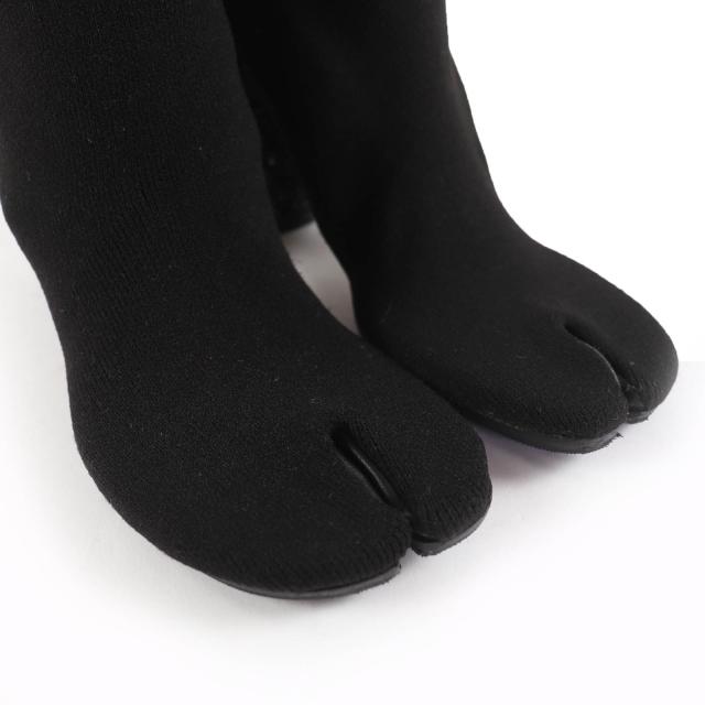 未当てはめる品☆Maison Margiela 22 メゾンマルジェラ22 S58WW0082 Tabi タビ ニーハイブーツ 黒いこと 37.5 イタリア製 箱・保護すること袋付き添い人