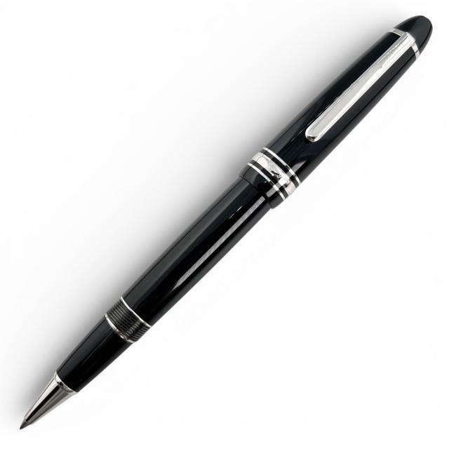 美品▲MONTBLANC モンブラン マイスターシュテュック ー ル・グラン ホワイトスター ボールペン ブラック シルバー ドイツ製 メンズ