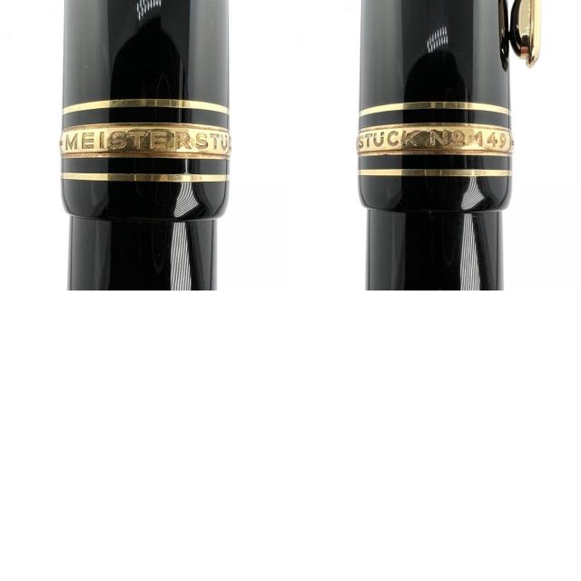 美品▲MONTBLANC モンブラン マイスターシュテュック 149 ペン先18K Mニブ ホワイトスター 万年筆 ブラック ゴールド ドイツ製 メンズ