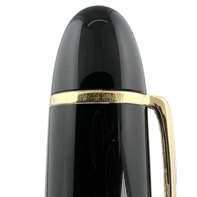 美品▲MONTBLANC モンブラン マイスターシュテュック 149 ペン先18K Mニブ ホワイトスター 万年筆 ブラック ゴールド ドイツ製 メンズ
