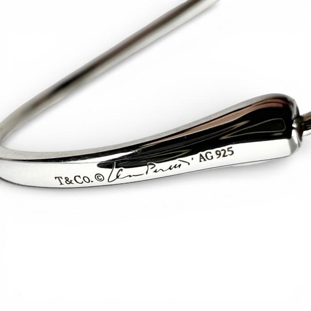 極美品▲TIFFANY&Co. ティファニー AG925 エルサ・ペレッティ オープンハート フープ ピアス 両耳用 シルバー レディース_5