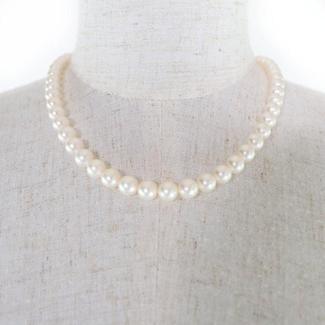 極美品☆TASAKI タサキ パール 真珠 パールサイズ7.5mm前後 ネックレス ペンダント アクセサリー ホワイト シルバー レディース_1