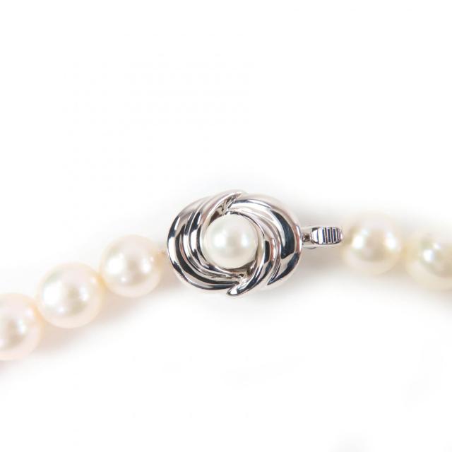 極美品☆TASAKI タサキ パール 真珠 パールサイズ7.5mm前後 ネックレス ペンダント アクセサリー ホワイト シルバー レディース_3