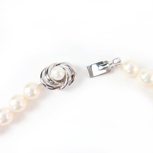 極美品☆TASAKI タサキ パール 真珠 パールサイズ7.5mm前後 ネックレス ペンダント アクセサリー ホワイト シルバー レディース_4