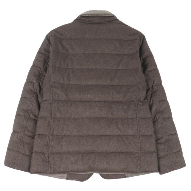 美品○Herno ヘルノ PI0227U PIACENZA社製生地使用 シルク51% カシミア49% 撥水加工 ダウンテーラードジャケット 48 正規品 メンズ_3