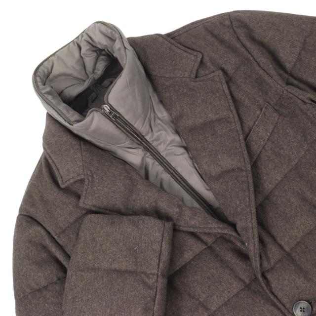 美品○Herno ヘルノ PI0227U PIACENZA社製生地使用 シルク51% カシミア49% 撥水加工 ダウンテーラードジャケット 48 正規品 メンズ_1