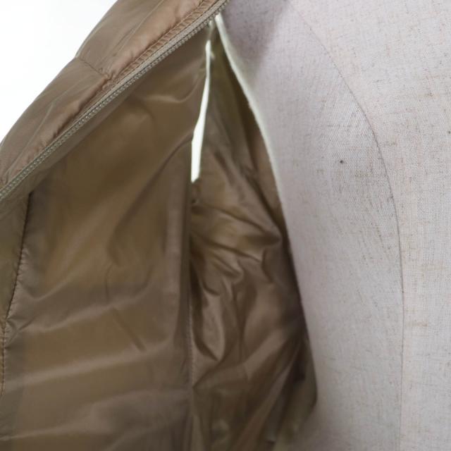 極美品☆TATRAS タトラス LTK19S4201 PANTELLERIA ベルト・フード付 ZIP UP ダウンベスト ベージュ 03 正規品 レディース_4