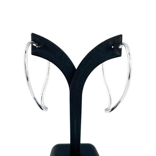 美品▲TIFFANY&Co. ティファニー AG925 エルサ・ペレッティ オープンハート フープピアス ラージピアス 両耳用 シルバー レディース_3