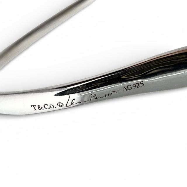 美品▲TIFFANY&Co. ティファニー AG925 エルサ・ペレッティ オープンハート フープピアス ラージピアス 両耳用 シルバー レディース_5