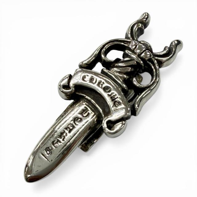 美品▼CHROME HEARTS クロムハーツ HAIRBAND DAGGER  ダガー コンチョ ヘアアクセサリー シルバー 925 重量11.1g メンズ レディース 美品▽CHROME HEARTS クロムハーツ HAIRBAND DAGGER ダガー コンチョ