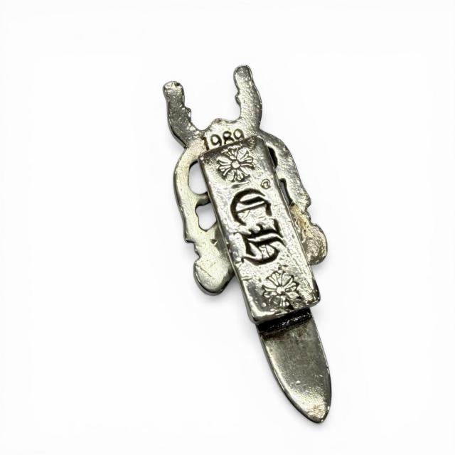 美品▽CHROME HEARTS クロムハーツ HAIRBAND DAGGER ダガー コンチョ