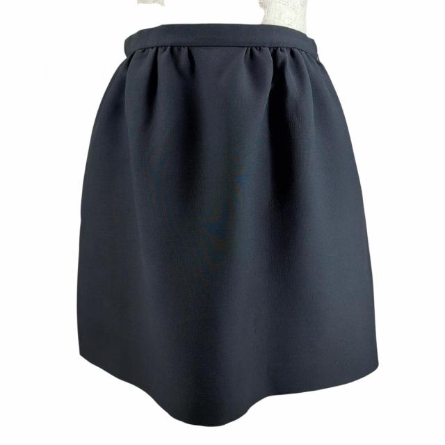 美品▲Christian Dior クリスチャンディオール 111J30A1166 裏地シルク100％ ミニスカート ブラック 40 イタリア製 正規品 レディース