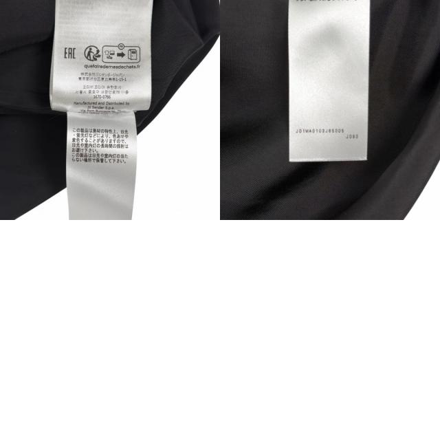 極美品▲JIL SANDER ジルサンダー J01MA0103 シルク混 ミディ スカート ブラック 無地 34 イタリア製 正規品 レディース_9
