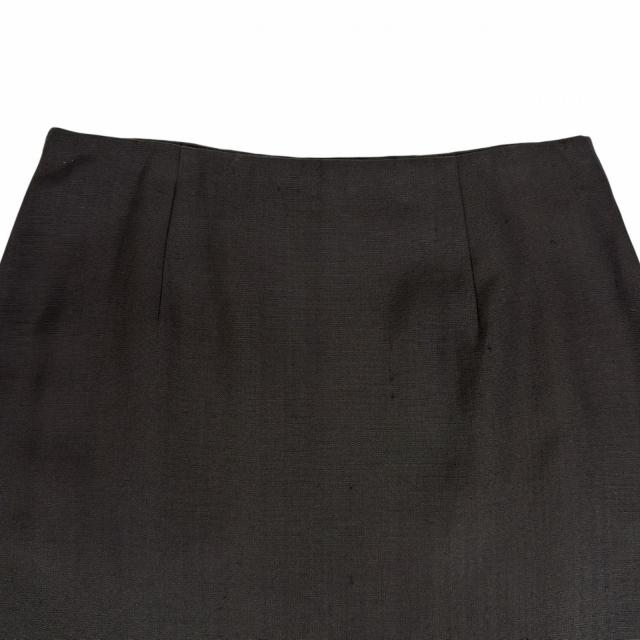 極美品▲JIL SANDER ジルサンダー J01MA0103 シルク混 ミディ スカート ブラック 無地 34 イタリア製 正規品 レディース_3