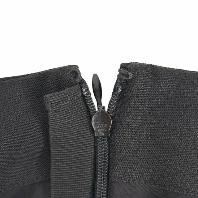 極美品▲JIL SANDER ジルサンダー J01MA0103 シルク混 ミディ スカート ブラック 無地 34 イタリア製 正規品 レディース_5