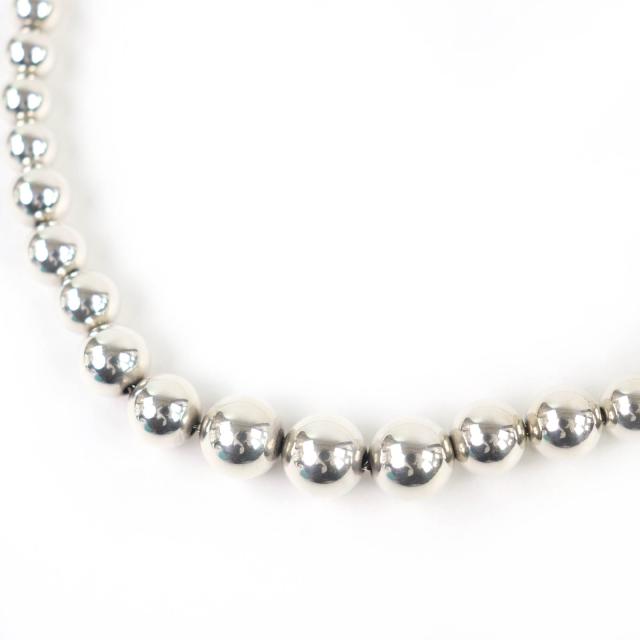 美品☆TIFFANY&Co. ティファニー ハードウェア グラジュエイテッド ボール ネックレス 925 アクセサリー シルバー 重量28.4g レディース_2