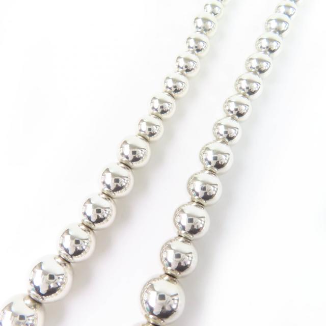 美品☆TIFFANY&Co. ティファニー ハードウェア グラジュエイテッド ボール ネックレス 925 アクセサリー シルバー 重量28.4g レディース_3