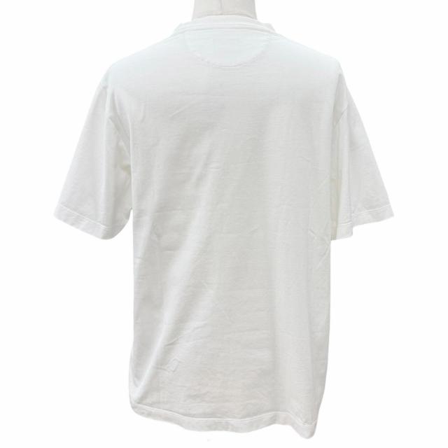 美品▼FENDI フェンディ 2024年製 FY1257 FFロゴ 胸ポケット クルーネック ショートスリーブ 半袖Ｔシャツ ホワイト 正規品 メンズ_3