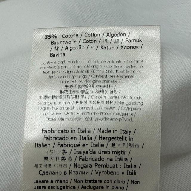 美品▼FENDI フェンディ 2024年製 FY1257 FFロゴ 胸ポケット クルーネック ショートスリーブ 半袖Ｔシャツ ホワイト 正規品 メンズ_8
