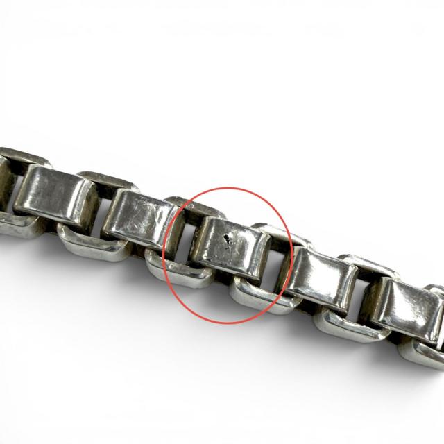 美品◇TIFFANY&Co. ティファニー ベネチアン リンク 925 チェーン ブレスレット アクセサリー シルバー 重量14.83g レディース_9