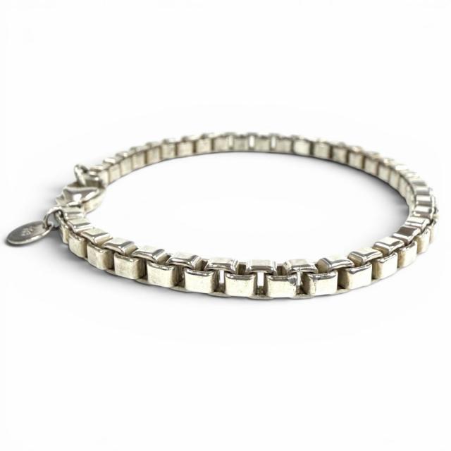 美品◇TIFFANY&Co. ティファニー ベネチアン リンク 925 チェーン ブレスレット アクセサリー シルバー 重量14.83g レディース_3