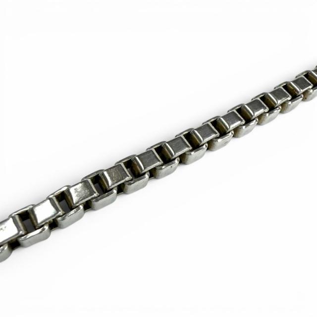 美品◇TIFFANY&Co. ティファニー ベネチアン リンク 925 チェーン ブレスレット アクセサリー シルバー 重量14.83g レディース_5