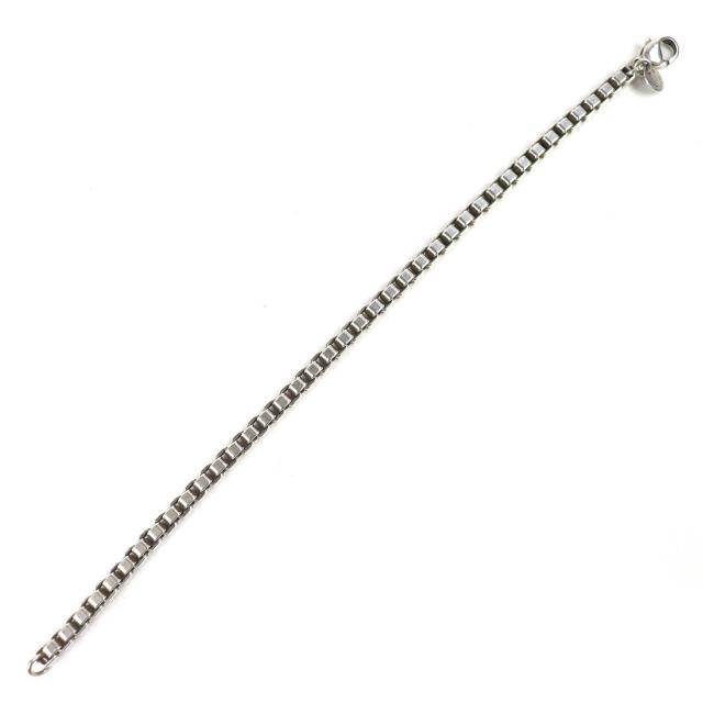 美品△TIFFANY&Co. ティファニー ベネチアン 925 チェーン ブレスレット アクセサリー シルバー 重量16.46g レディース_1