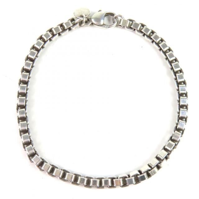 美品△TIFFANY&Co. ティファニー ベネチアン 925 チェーン ブレスレット アクセサリー シルバー 重量16.46g レディース