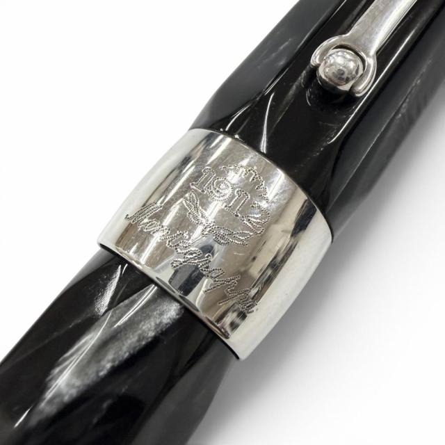 良品□Montegrappa モンテグラッパ シンフォニー ツイスト ボールペン ステーショナリー 筆記用具 ブラック シルバー メンズ レディース_4